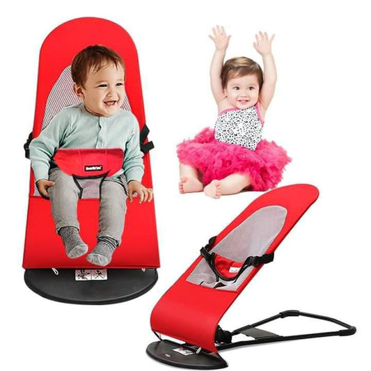 Foldable Baby Bouncer Chair with Toy Bar – Cozy & Safe Playtime Seat (1–4 Yrs)