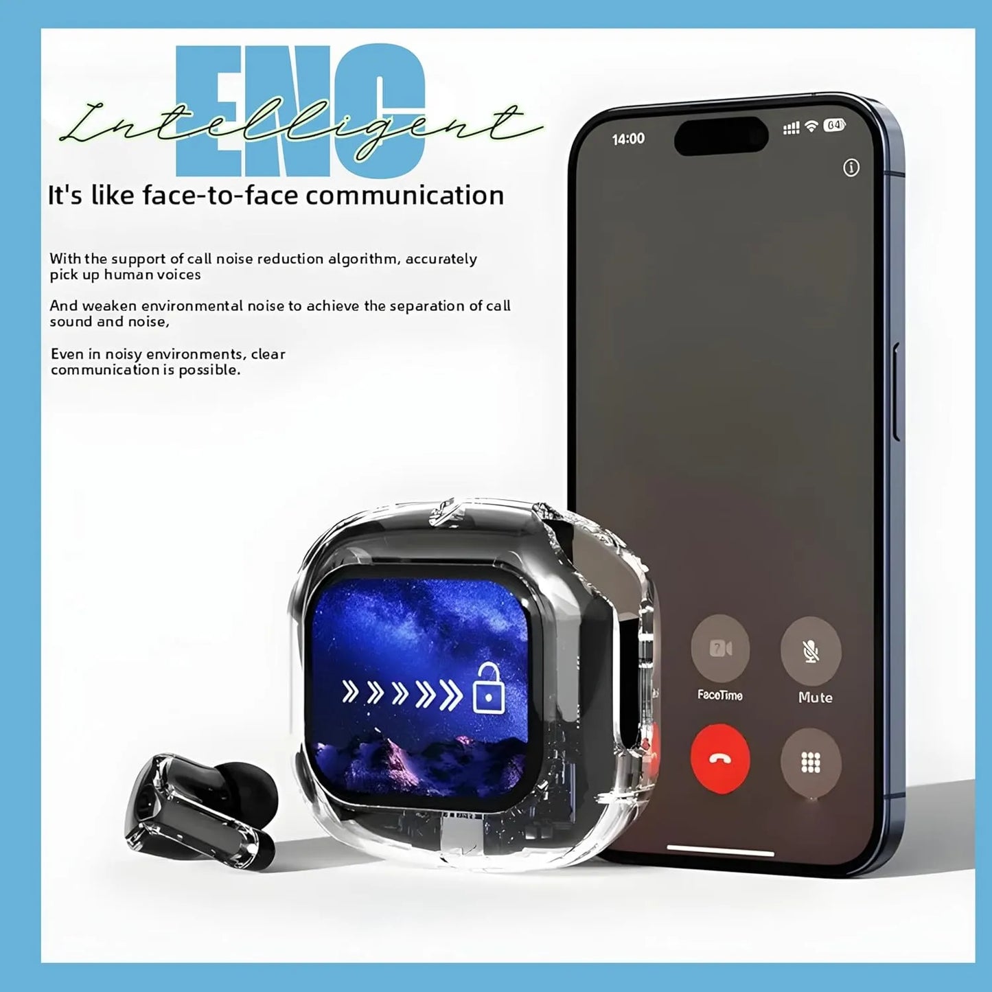 Airmax CrystalBuds – Stylish Transparent Bluetooth Earphones