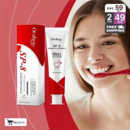 Sp-8 Toothpaste – Naturally gentle, powerfully whitening, and fresh all day.