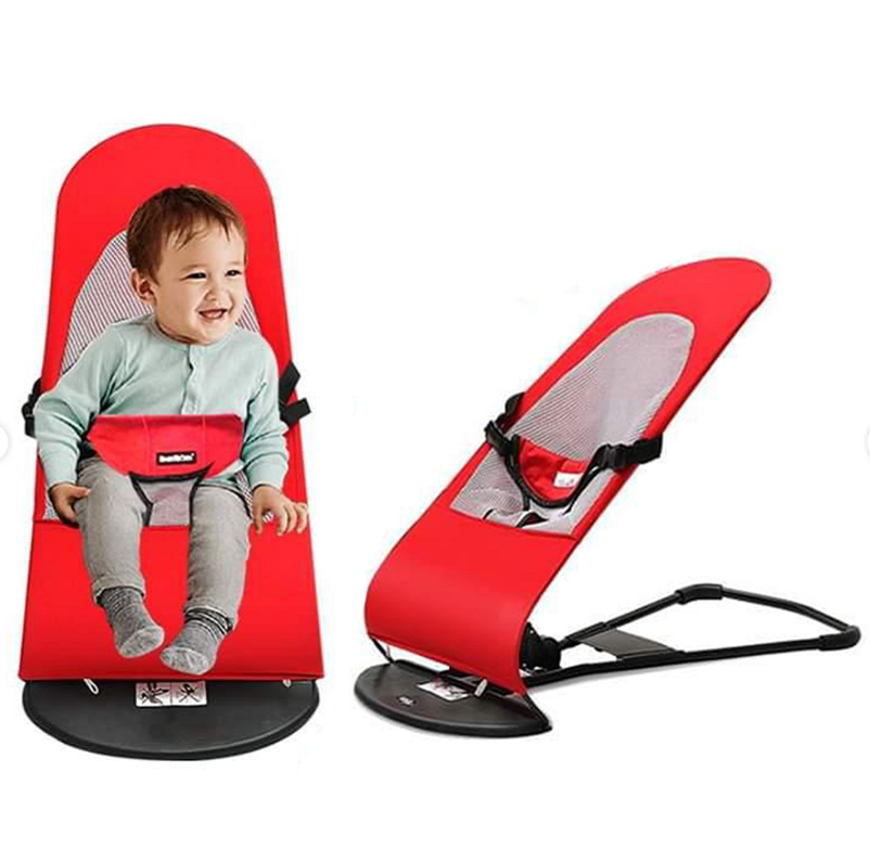 Foldable Baby Bouncer Chair with Toy Bar – Cozy & Safe Playtime Seat (1–4 Yrs)