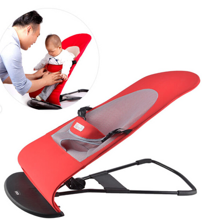 Foldable Baby Bouncer Chair with Toy Bar – Cozy & Safe Playtime Seat (1–4 Yrs)